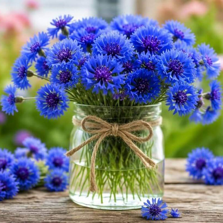 Bachelor's Button Seeds - Heirloom Flower Plant for Home Gardens