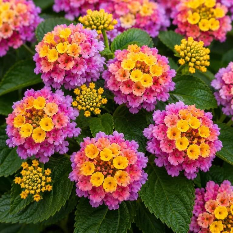 Bandana Rose Lantana Seeds - Heirloom Flower Plant for Home Gardens