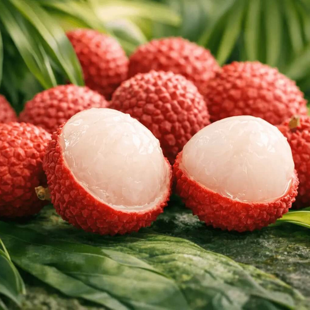 Bright Red Lychee Seeds 
