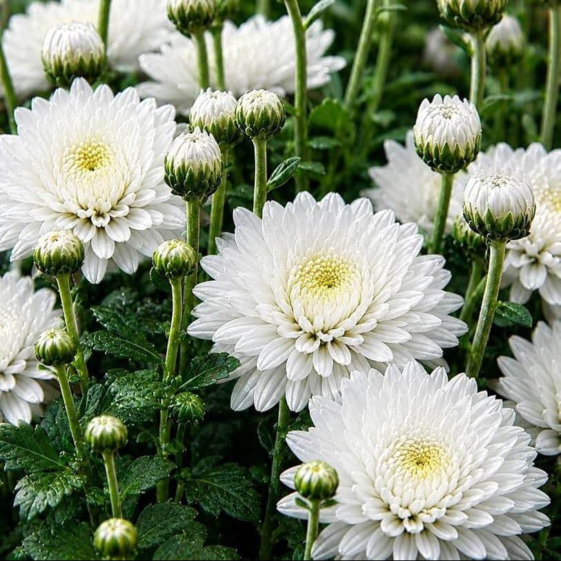 Chrysanthemum Morifolium Seeds - Heirloom Flower Plant for Home Gardens
