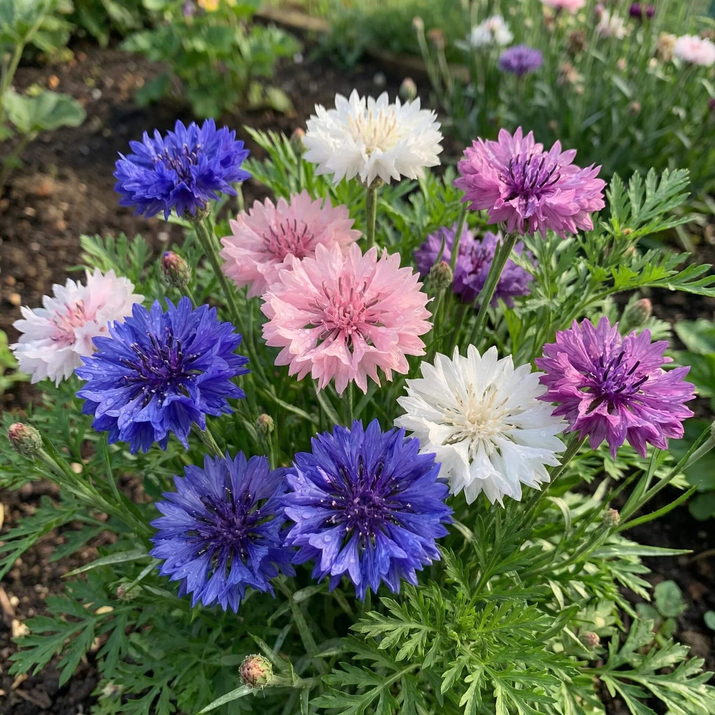 Double Mixed Cornflower Seeds