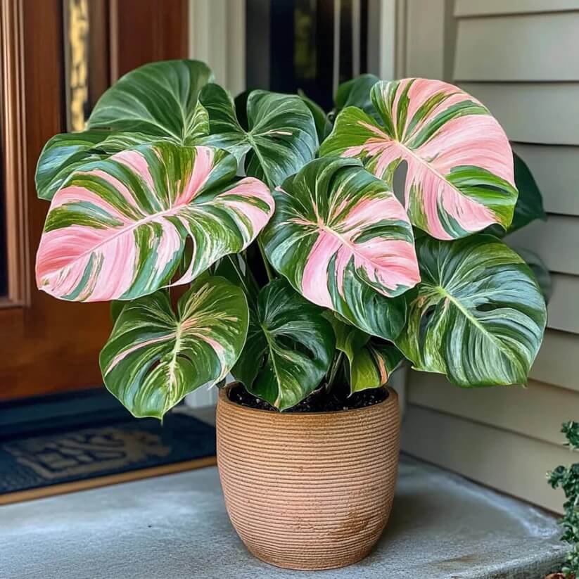 Green and Pink Monstera Seeds
