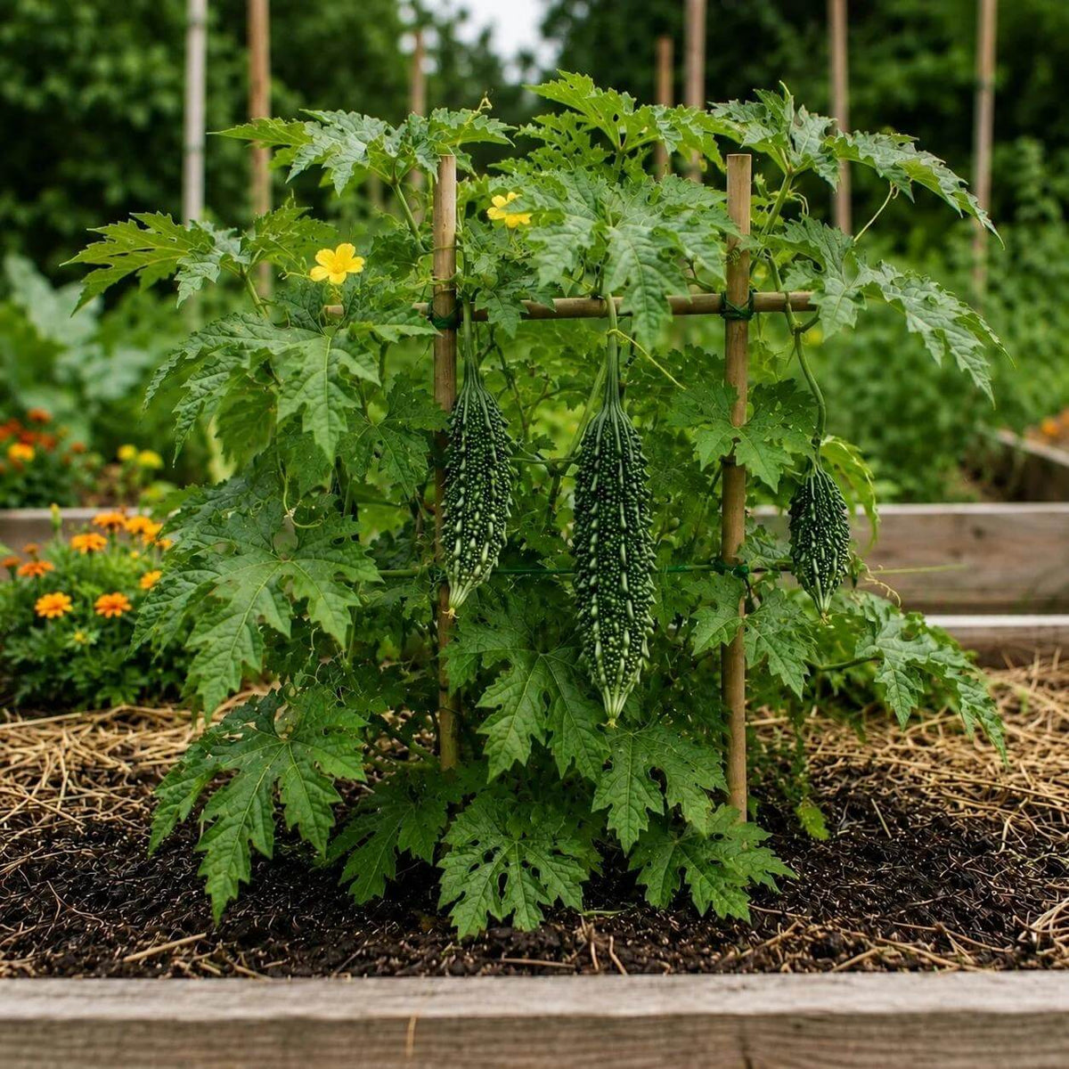 Karela Seeds - Heirloom Vegetable Plant for Home Gardens