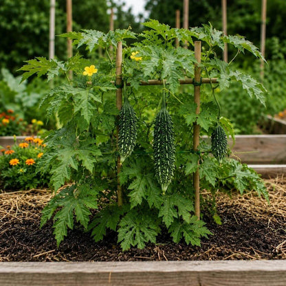 Karela Seeds - Heirloom Vegetable Plant for Home Gardens