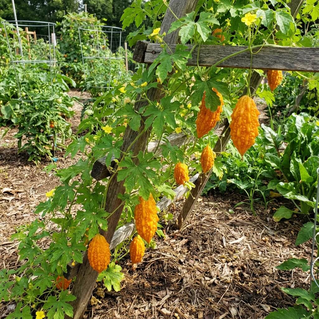 Orange Bitter Gourd Seeds