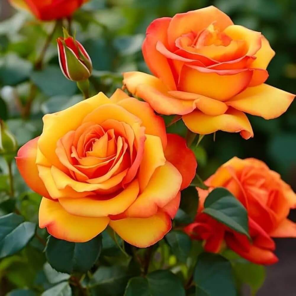 Orange Rose Seeds - Heirloom Flower Plant for Home Gardens