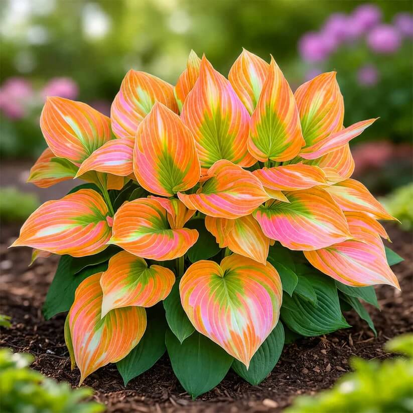 Orange and Pink Hosta Seeds