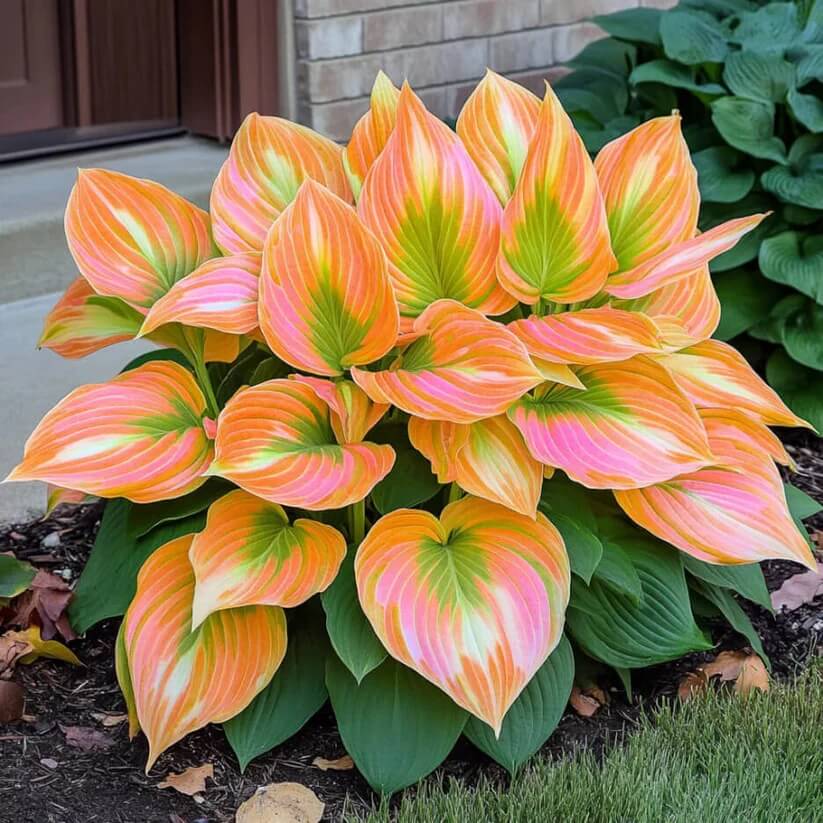 Orange and Pink Hosta Seeds