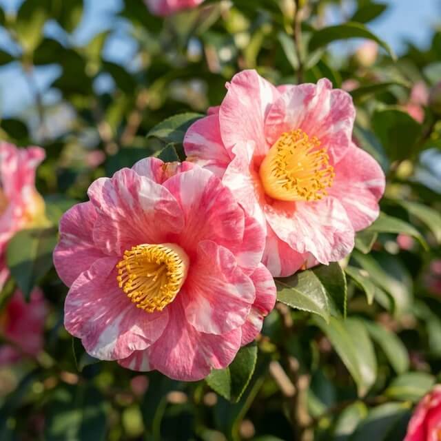 Pink Yellow Camellia Seeds