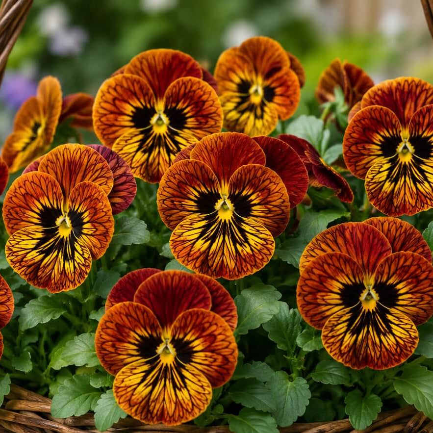 Tiger Eye Pansy Seeds 