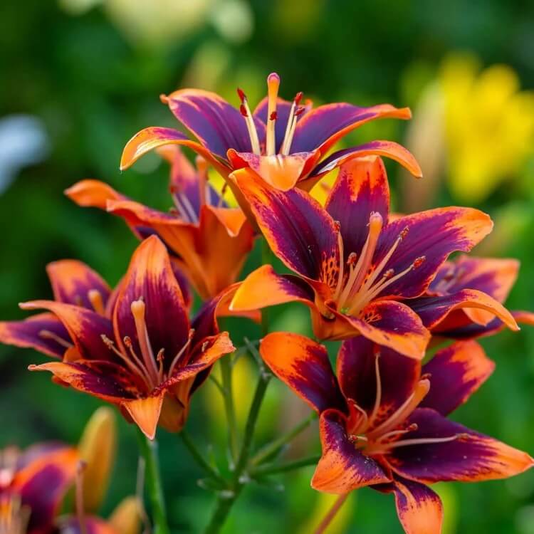 red purple daylily seeds